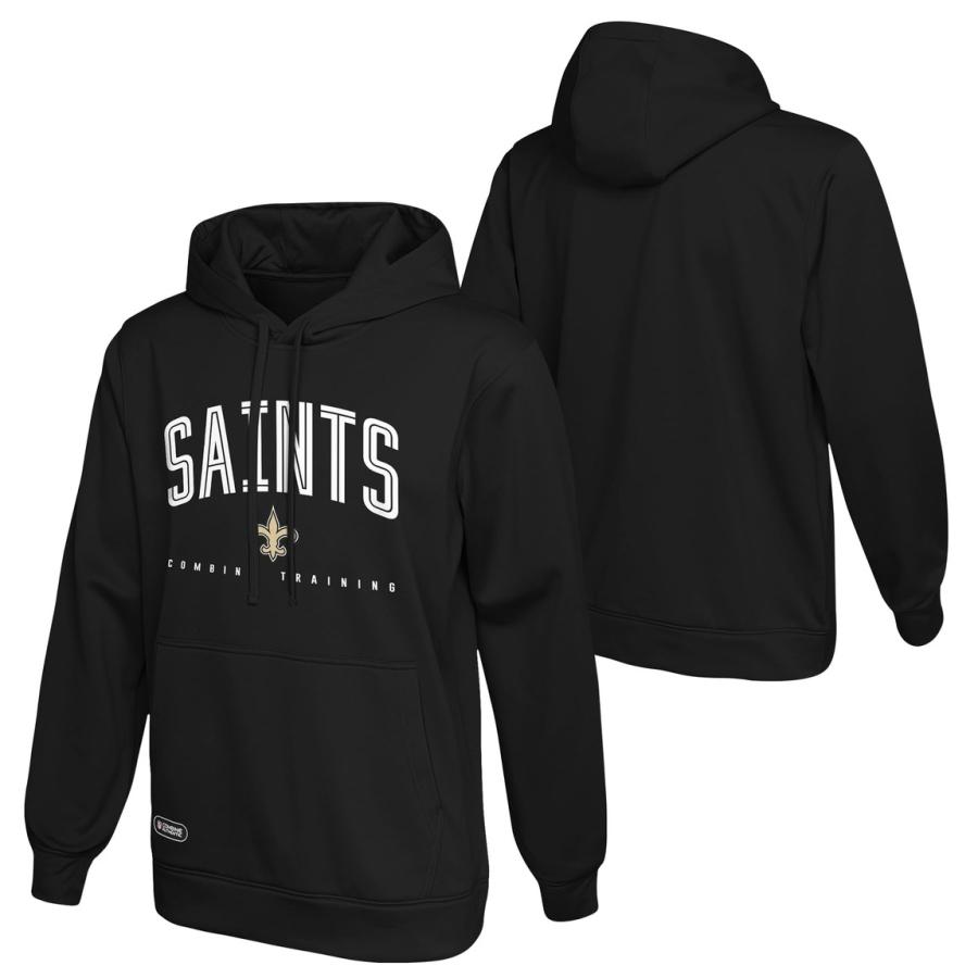 Outerstuff NFL ニューオーリンズ・セインツ New Orleans Saints プルオーバー パーカー フリース チームカラー メンズ |  | 02