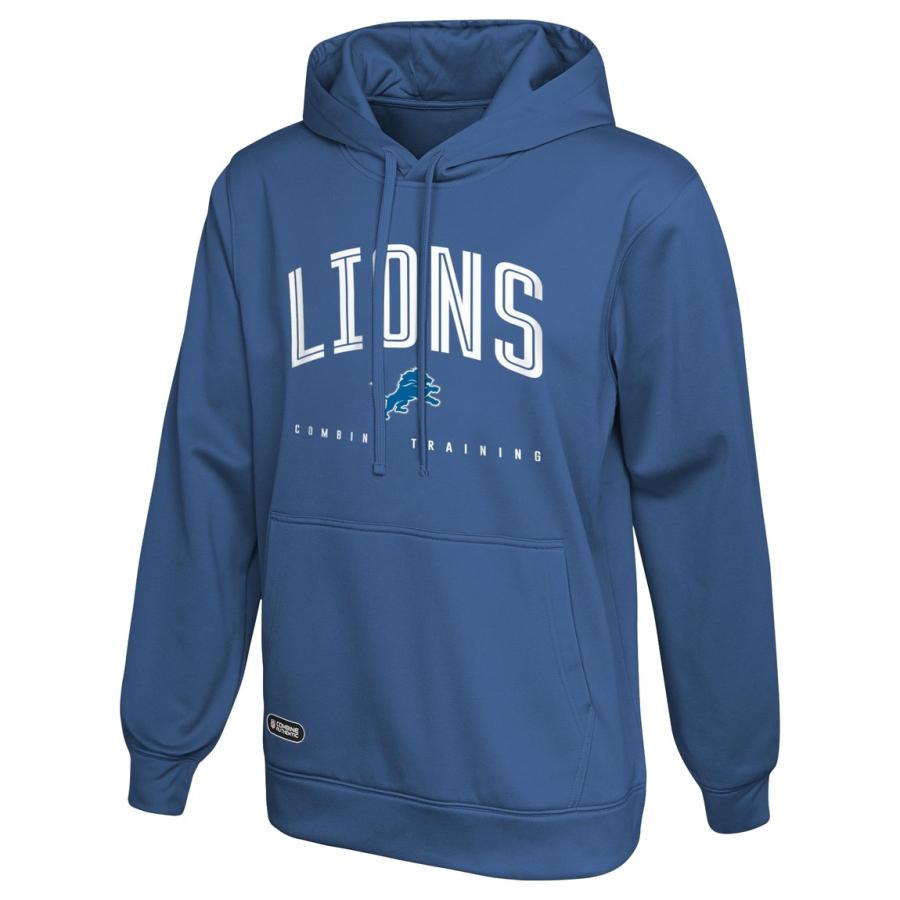 Outerstuff NFL デトロイト・ライオンズ Detroit Lions プルオーバー フリース パーカー メンズ ブルー チームカラー | 