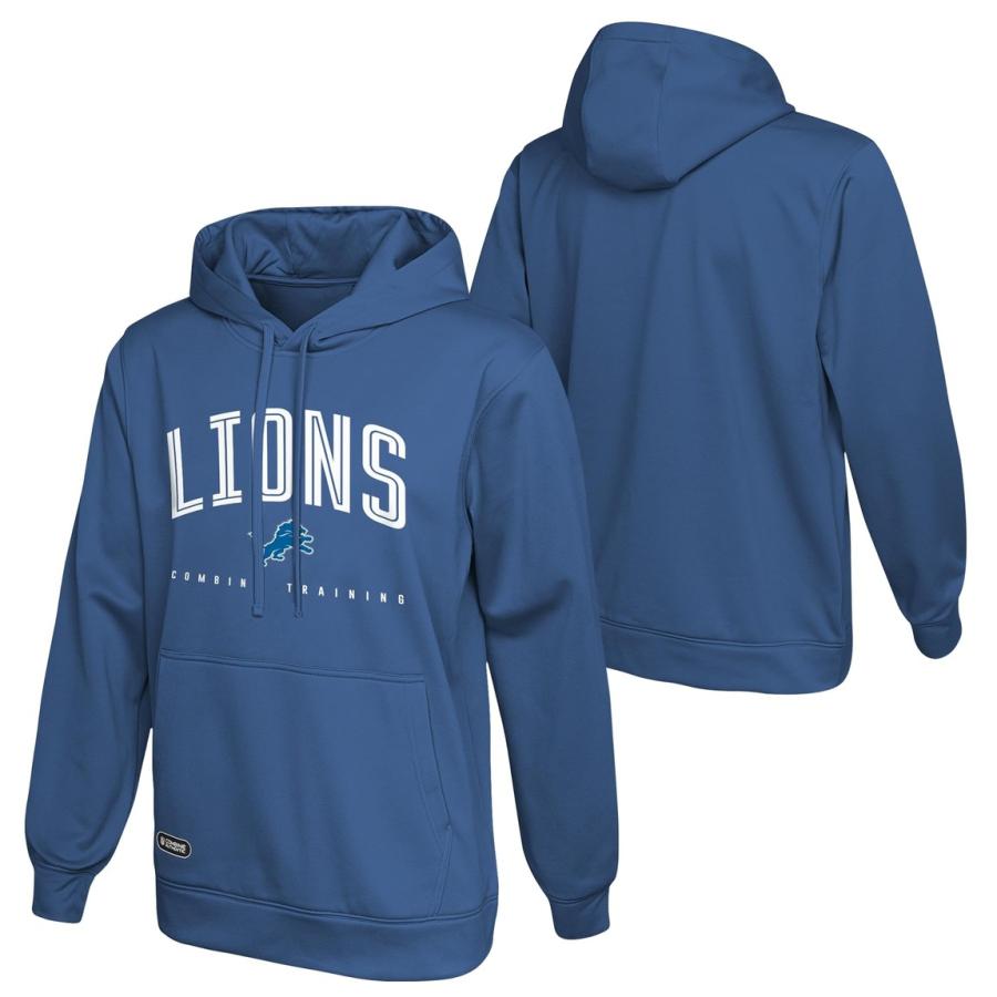 Outerstuff NFL デトロイト・ライオンズ Detroit Lions プルオーバー フリース パーカー メンズ ブルー チームカラー |  | 02