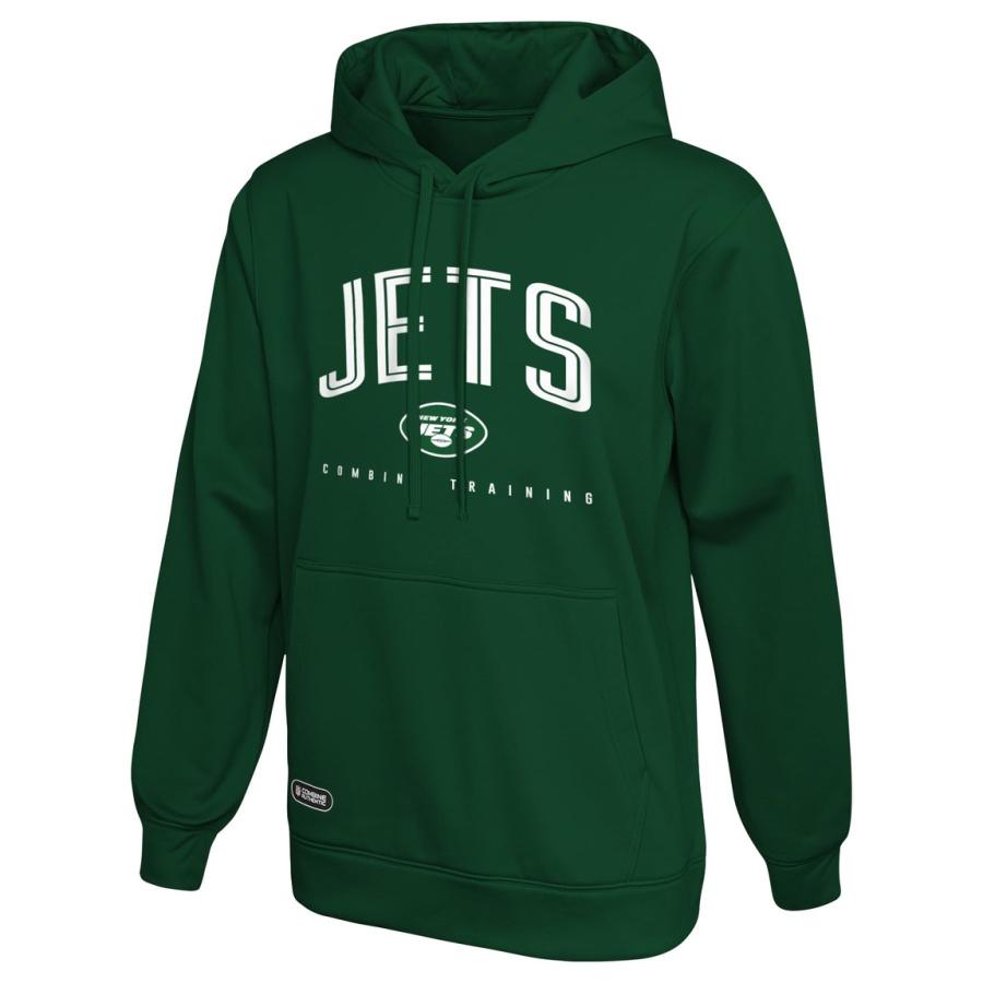 Outerstuff NFL ニューヨーク・ジェッツ New York Jets プルオーバー パーカー グリーン アップフィールド ロゴ メンズ | 