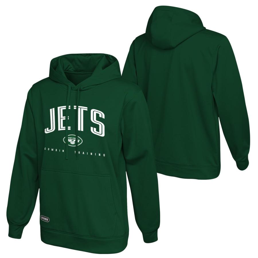 Outerstuff NFL ニューヨーク・ジェッツ New York Jets プルオーバー パーカー グリーン アップフィールド ロゴ メンズ |  | 02