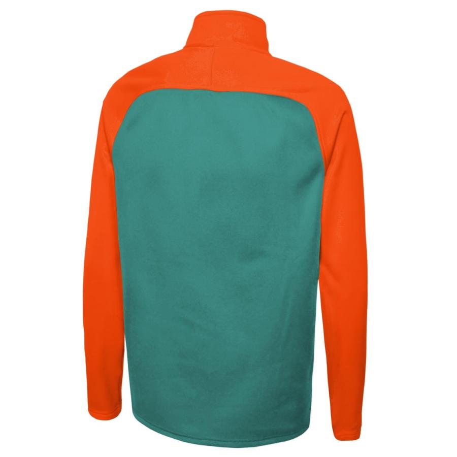 Outerstuff NFL マイアミ・ドルフィンズ Miami Dolphins 1/4ジップ プルオーバー フリース アクア メンズ |  | 01