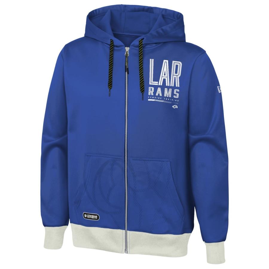 Outerstuff NFL ロサンゼルス・ラムズ Los Angeles Rams フルジップ パフォーマンス フリース パーカー メンズ | 