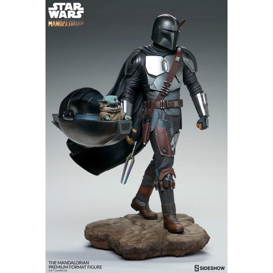 スター・ウォーズ：マンダロリアン マンダロリアン＆ザ・チャイルド プレミアム・フォーマット・スタチュー 約51cm Sideshow |  | 04
