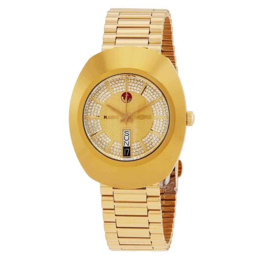 Rado Original 腕時計 メンズ 自動巻き シャンパン文字盤 ダイヤモンド ステンレス ゴールド R12413243 | 