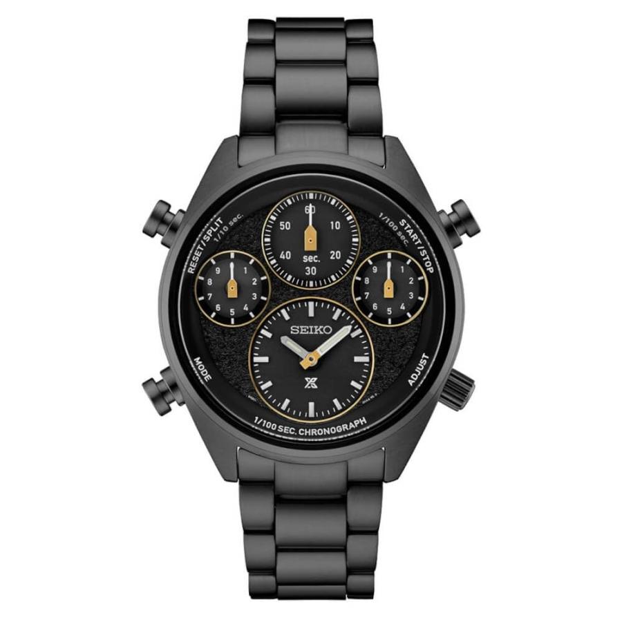 SEIKO Prospex Speedtimer Chronograph 腕時計 ブラックダイヤル ソーラー メンズ | 