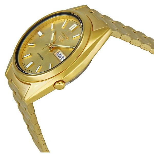 Seiko SNXS80 Series 5 腕時計 ゴールド文字盤 自動巻き メンズ ステンレスブレスレット SNXS80 |  | 01