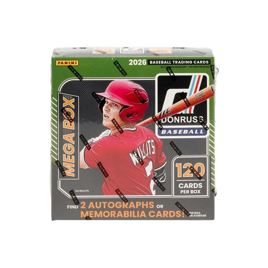 MLB 2026 Panini Donruss Baseball Mega Box 直筆サインまたは