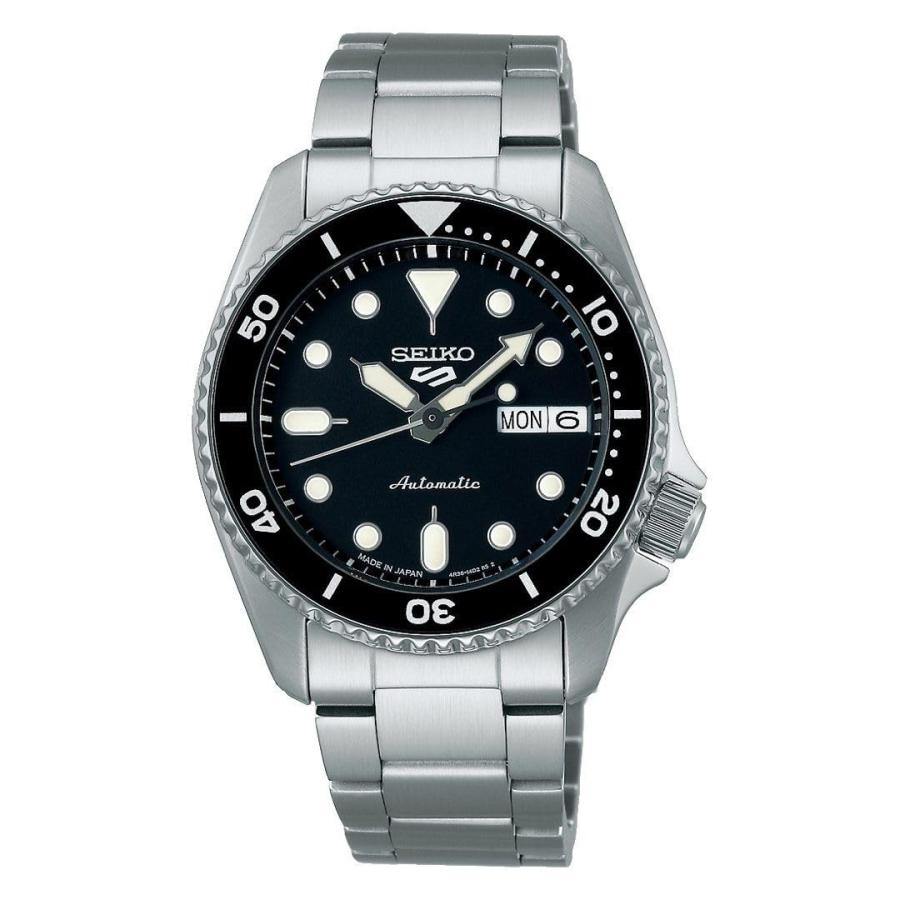 SEIKO 5 Sports SKX Mid-Size 腕時計 自動巻 ブラック文字盤 38mm ステンレス SRPK29 | 
