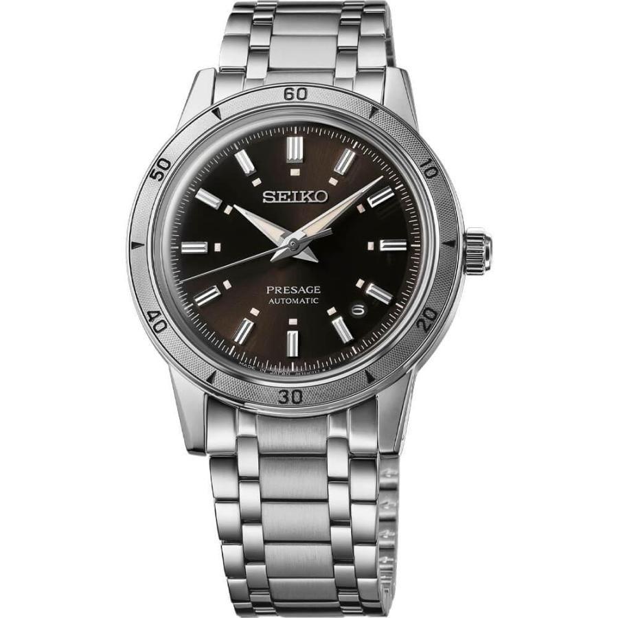 SEIKO Presage 腕時計 ブラウン文字盤 自動巻き メカニカル メンズ SRPL09 | 