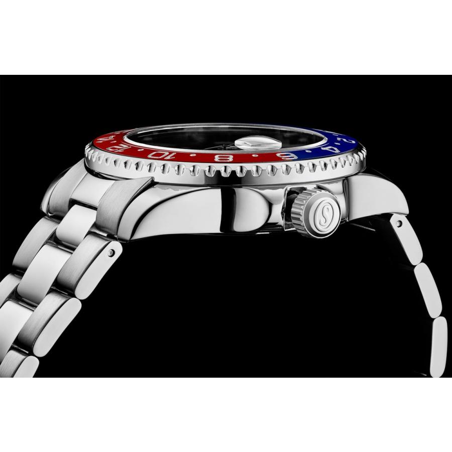 Stuhrling Original Meridian GMT Diver 腕時計 メンズ スイス製クオーツ GMT機能 10気圧防水 |  | 03