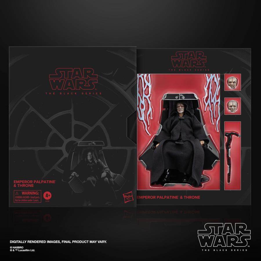 スター・ウォーズ パルパティーン皇帝 フィギュア 玉座付き スターウォーズ ブラックシリーズ 皇帝パルパティーン ＆ 玉座