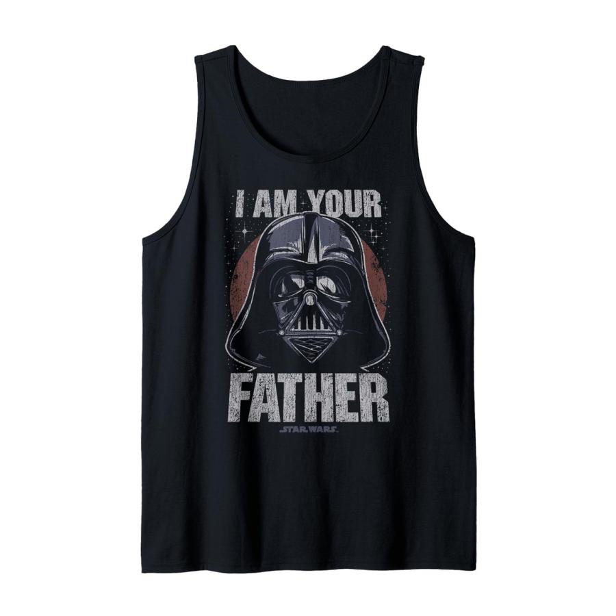 スターウォーズ ダース・ベイダー Darth Vader I Am Your Father ダークポートレート タンクトップ ノースリーブ メンズ | 