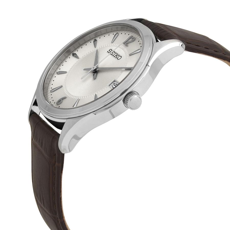 Seiko Noble 腕時計 メンズ ホワイト文字盤 ブラウンレザーストラップ クオーツ SUR421 |  | 01