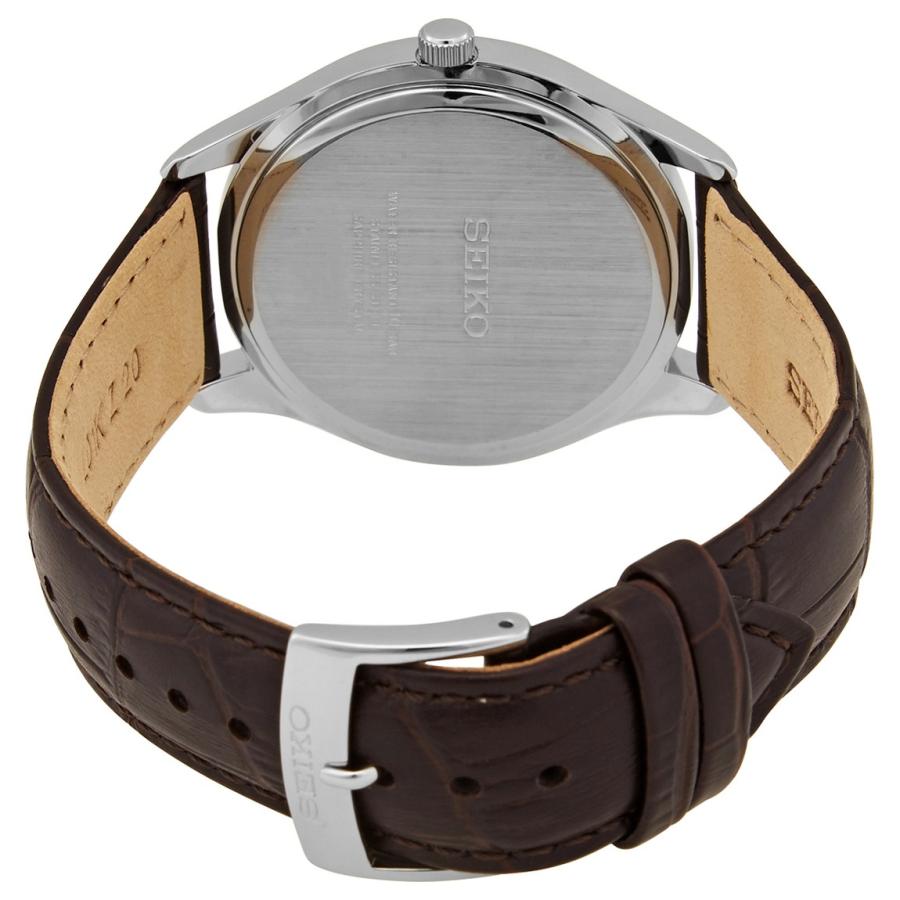 Seiko Noble 腕時計 メンズ ホワイト文字盤 ブラウンレザーストラップ クオーツ SUR421 |  | 02