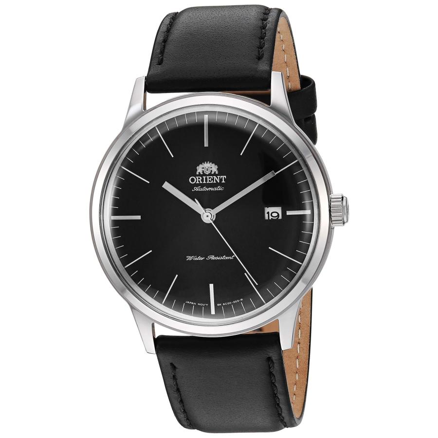 Orient 2nd Gen. Bambino Ver. 3 腕時計 ブラック文字盤 自動巻 レザーバンド メンズ TAC0000DB0 | 