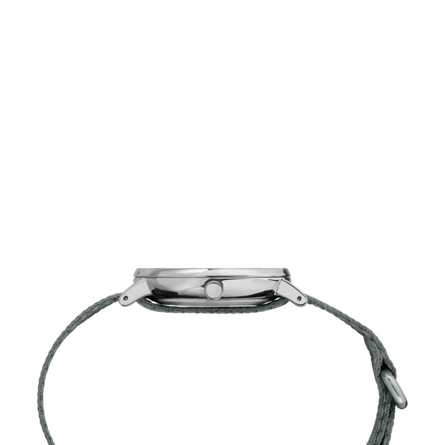 タイメックス Weekender メンズ レディース 腕時計 38mm グレー文字盤 シルバーケース グレー オレンジ ナイロンベルト |  | 01