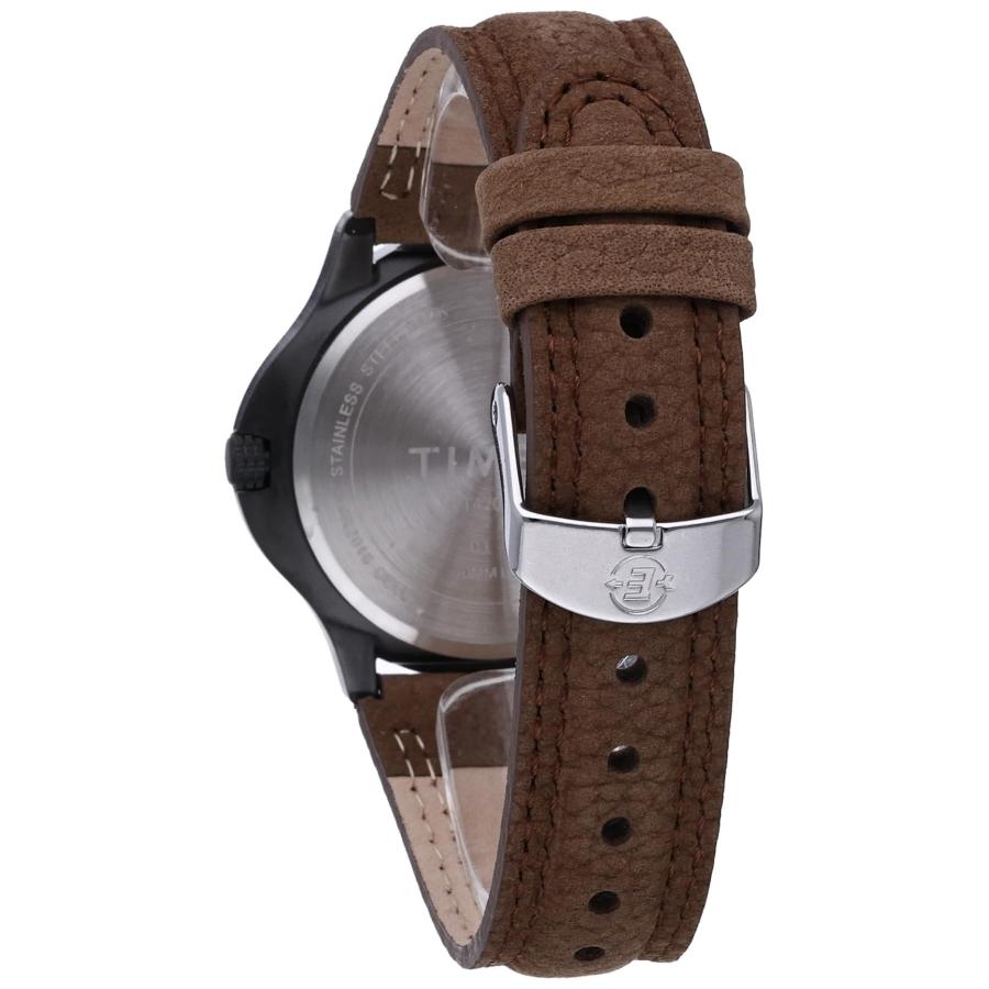 タイメックス Expedition メンズ 40mm オリーブ文字盤 ブラウンレザーベルト インディグロライト搭載 腕時計 |  | 01