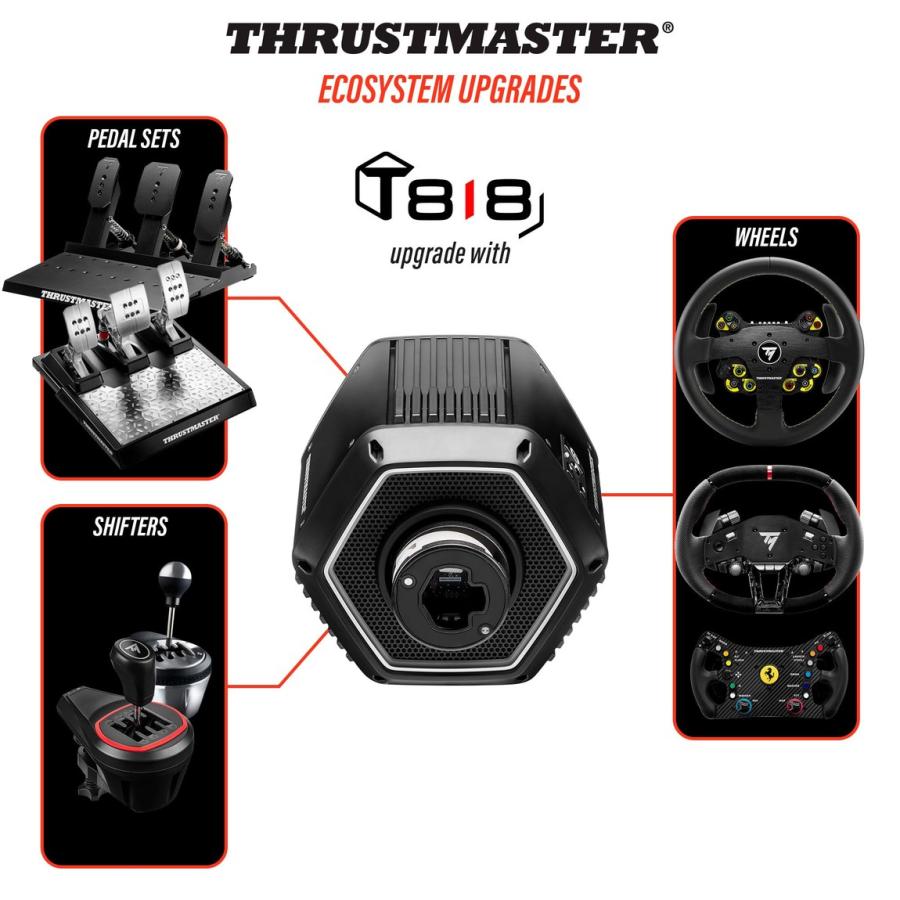 スラストマスター T818 Black Edition ダイレクトドライブ ハンドルコントローラー PC対応 フォースフィードバック 10N・m |  | 01