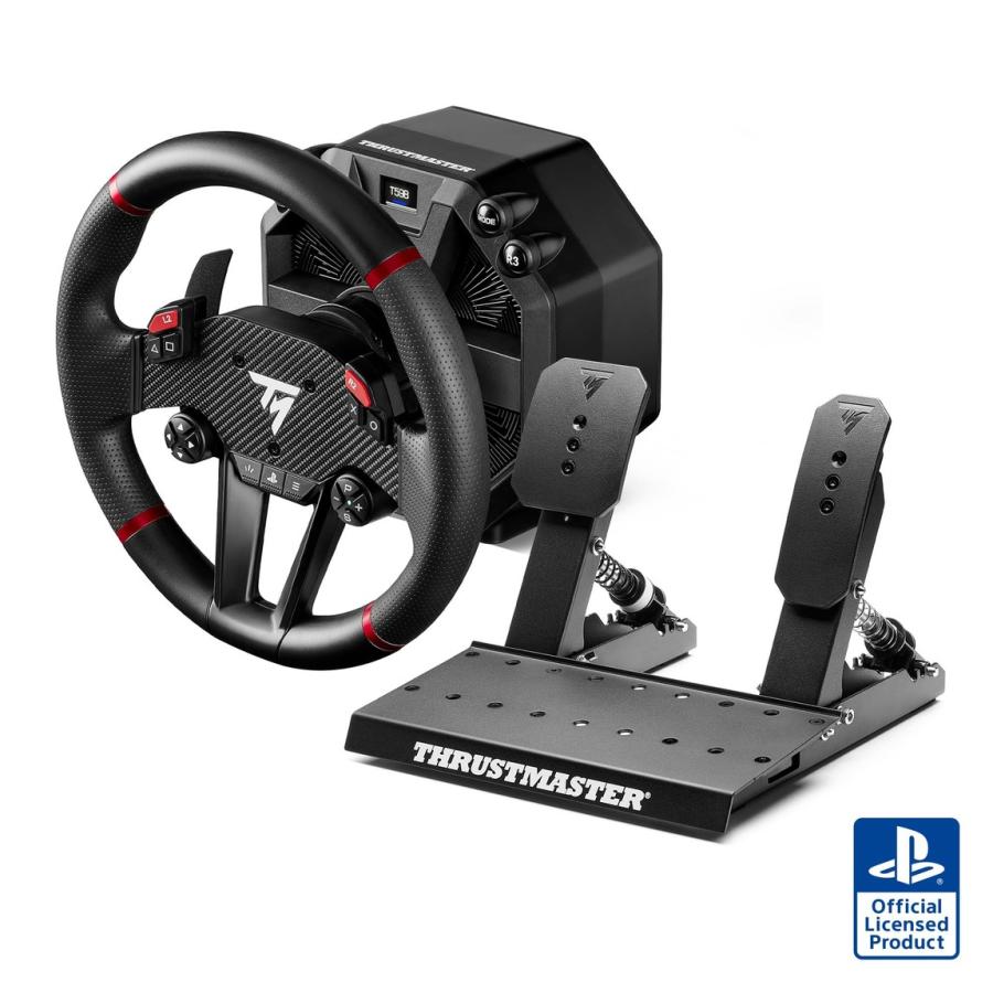 スラストマスター T598 ダイレクトドライブ ハンドルコントローラー ステアリングホイール ペダル セット PS5 PS4 PC対応 | 