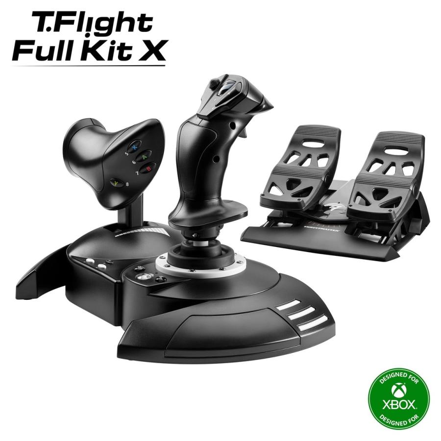 スラストマスター T-Flight Full Kit フライトスティック スロットル ラダーペダル PC Xbox Series X|S対応 | 