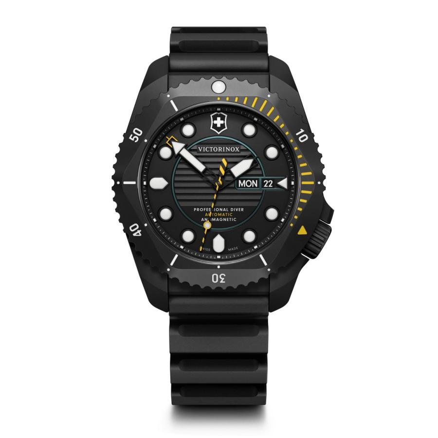 Victorinox Dive Pro Automatic 腕時計 ブラック文字盤 ブラックラバーストラップ チタン 43mm 241997 | 