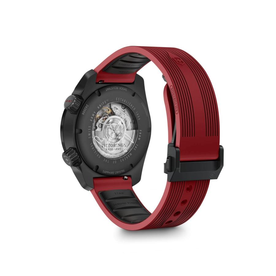 Victorinox Air Pro Automatic 腕時計 ブラック文字盤 レッドラバーストラップ 自動巻き メンズ 43mm 242006 |  | 01