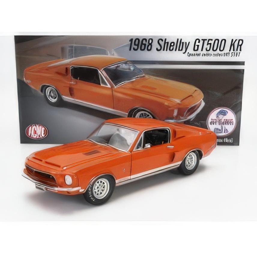 FORD MUSTANG SHELBY GT500 KR COUPE 1968 ORANGE/ACME 1/18ミニカー