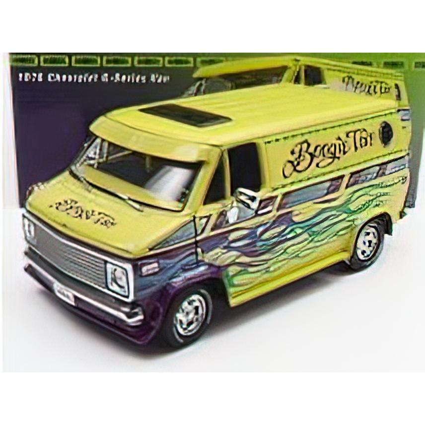 CHEVROLETシボレー G-SERIES BOOGIE VAN 1976 - YELLOW BLUE /ACME 1/18 ミニカー | 