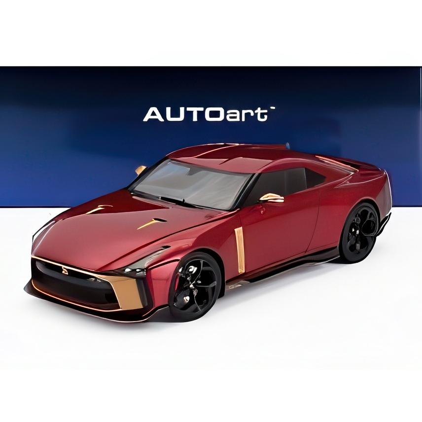 NISSAN GT-R50 by ITALDESIGN 2021 レッドメタリックゴールド/ AUTOart 1/18 ミニカー | 