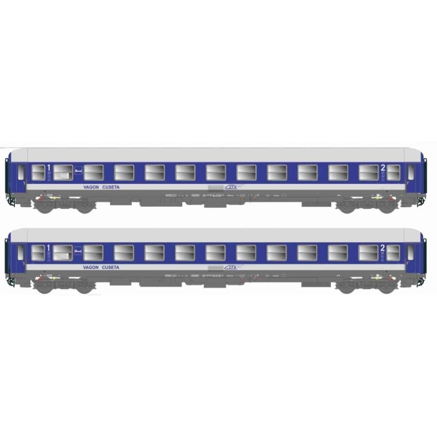 HOゲージ 鉄道模型 客車 ACME CFR ex DB Bcm Era VI DC 2x Liegewagen | 