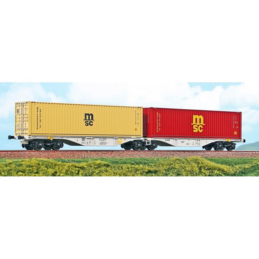 HOゲージ 鉄道模型 貨車 ACME AAE Sggrs 80ft Era V VI DC Containertragwagen MSC | 