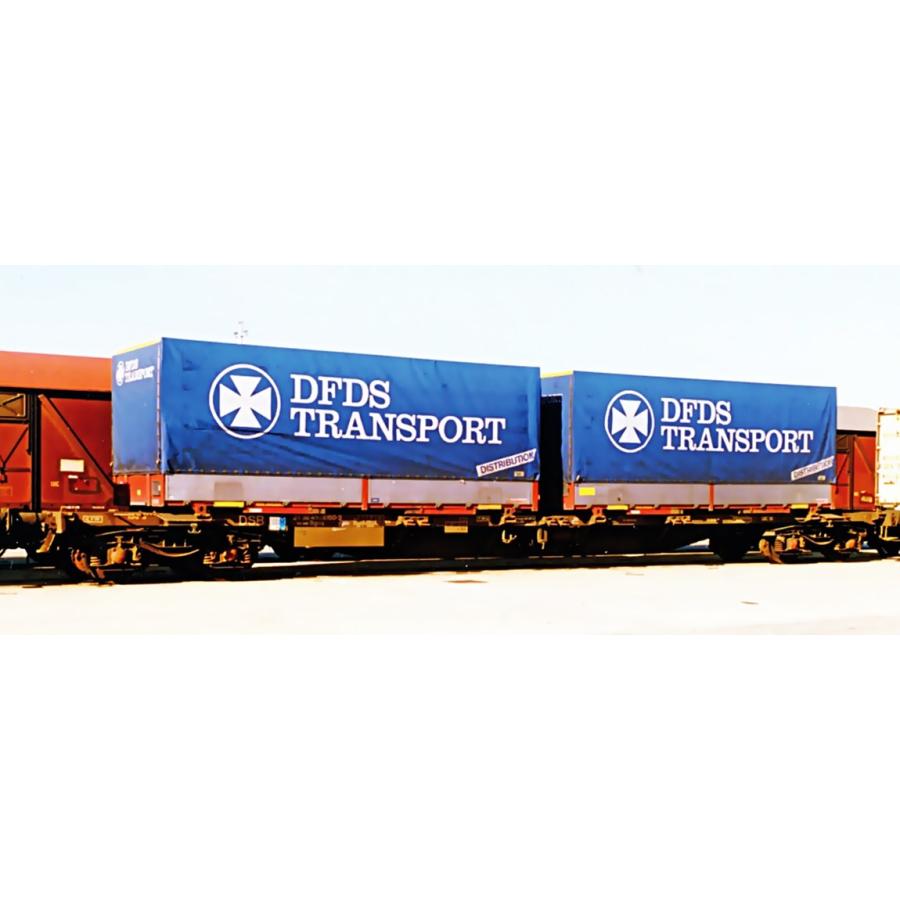 HOゲージ 鉄道模型 貨車 ACME DSB Sgns DFDS Transport Era IV V DC Containertragwagen | 