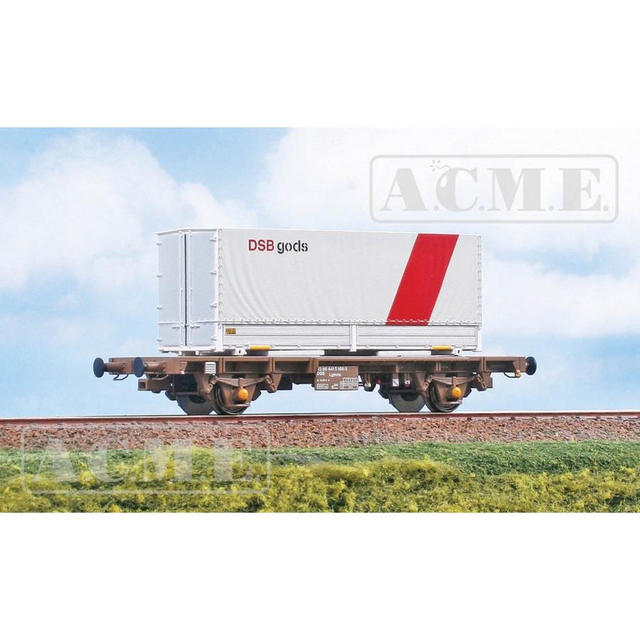 HOゲージ 鉄道模型 貨車 ACME アクメ DSB 平貨車 Era V DC with swap body DSB Gods | 