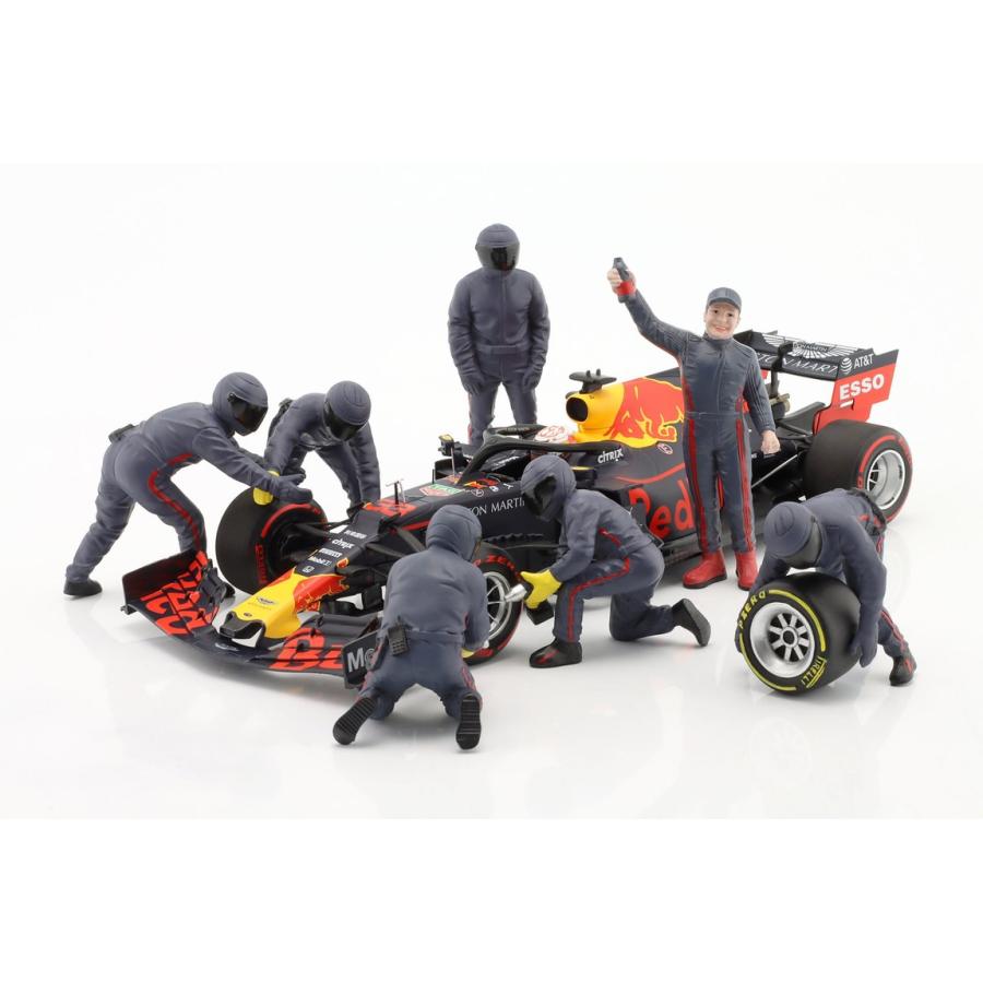 Formula 1 ピットクルー フィギュアセット 3 チームブルー / American Diorama 1/18 ミニカー | 