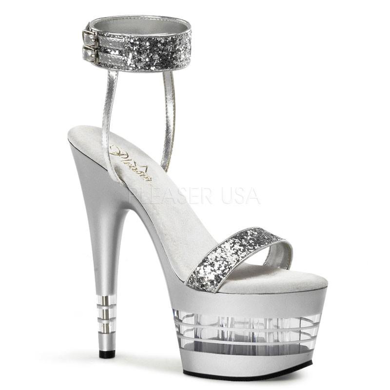 ADORE-778LN 7インチ(約18cm) ハイヒール ピンヒール ミュール厚底サンダル /Pleaserプリーザー パーティードレス 靴 大きいサイズ | 