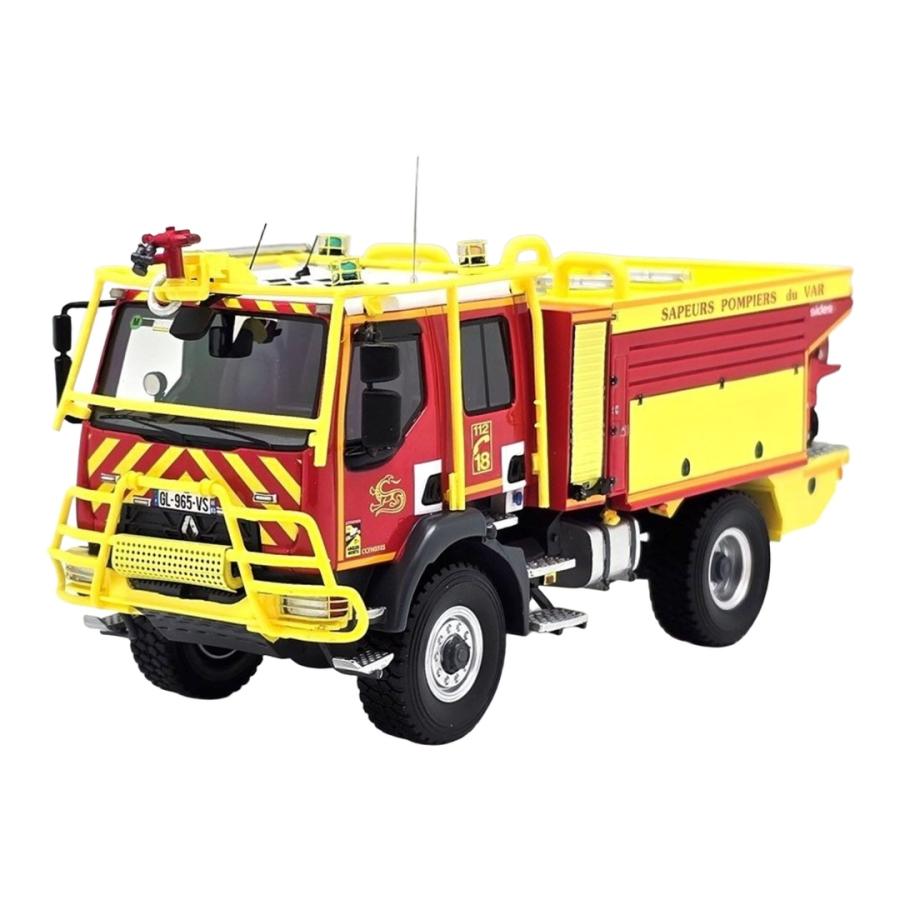 【予約】2026年発売予定 Renault D14 タンクローリー ダブルキャブ SIDES CCFM SDIS 83 消防車 2019 ALERTE | 