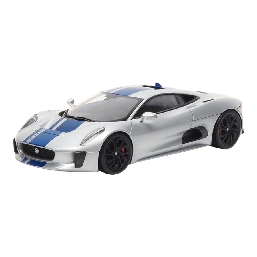 Jaguarジャガー C-X75 2013 ライトニングシルバー ブルーストライプ / Almost-Real 1/18 ミニカー | 