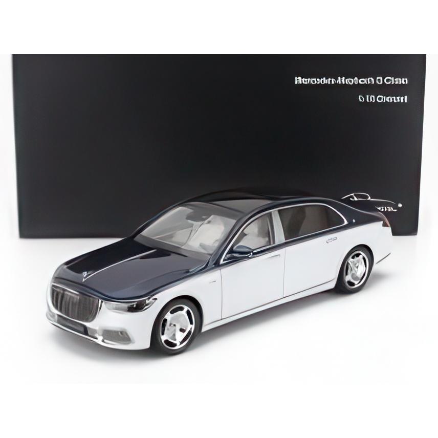 MERCEDES BENZ Sクラス S600 V12 ビターボ MAYBACH 2021 ホワイト ブルー/ Almost-Real 1/18 | 