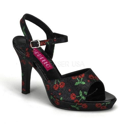 AMUSE-05G 4インチ(約10cm) ハイヒール サンダル バーレスク/PleaserプリーザーBORDELLO パーティードレス 靴 大きいサイズ | 