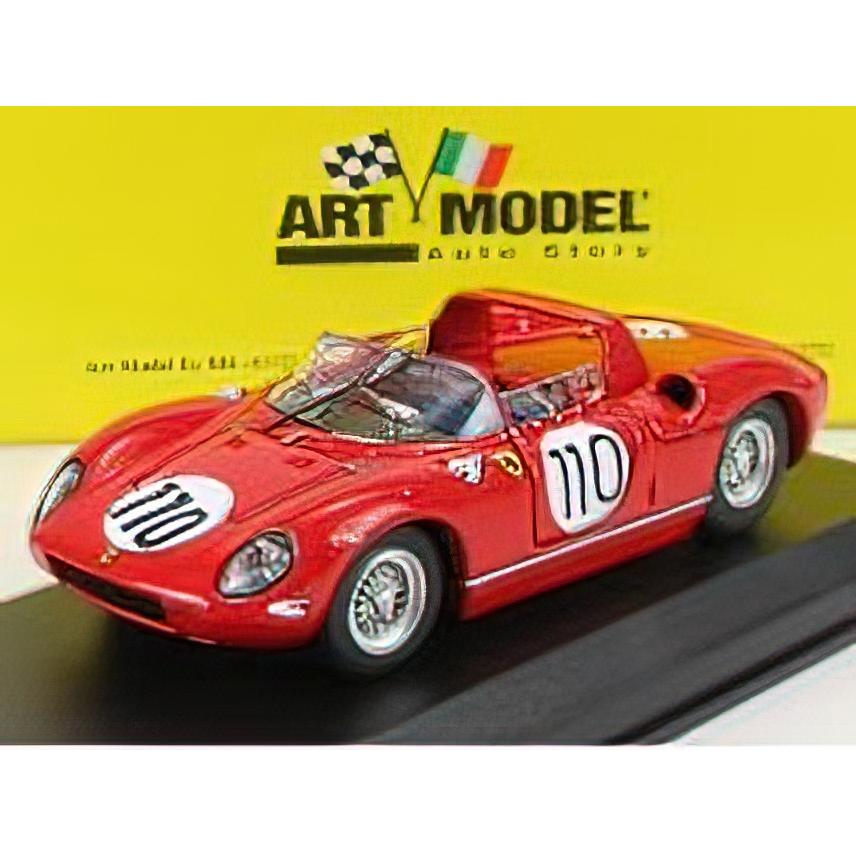 FERRARI - 250P ch.0812 N 110 WINNER 1000 Km NURBURGRING 1963 J.SURTEES - W.MAIRESSE - RED /ART-MODELART-MODEL 1/43ミニカー | 
