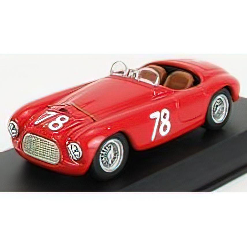FERRARI - 166MM BARCHETTA ch.0034 N 78 2nd COPPA D'ORO DI SICILIA 1951 P.MARZOTTO - RED /ART-MODELART-MODEL 1/43ミニカー | 