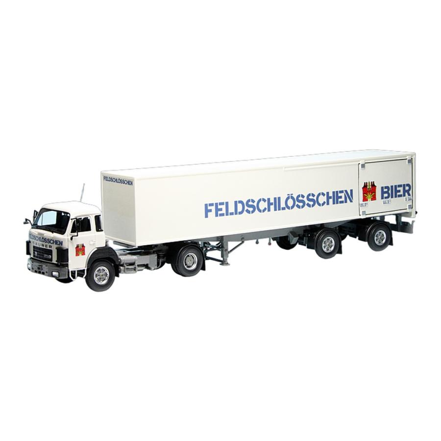 Saurer D330 B ボックスセミトレーラー Feldschloesschen Bier / AutoCult 1/43 | 