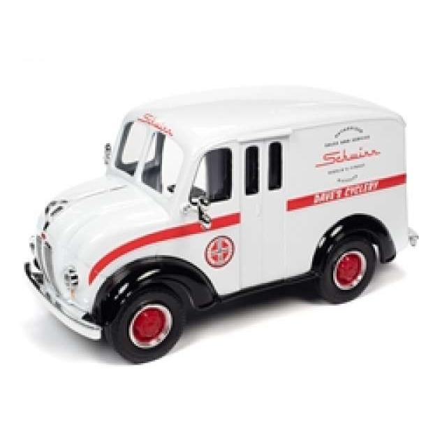 1950 Divco デリバリートラック シュウィン 自転車 ホワイト/ブラック 劇中車 / AutoWorld 1/24 ミニカー | 