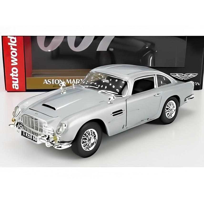 ASTON MARTIN DB5 1964 007 ジェームズ・ボンド ノー・タイム・トゥ・ダイ シルバー/ AUTOWORLD 1/18 ミニカー | 