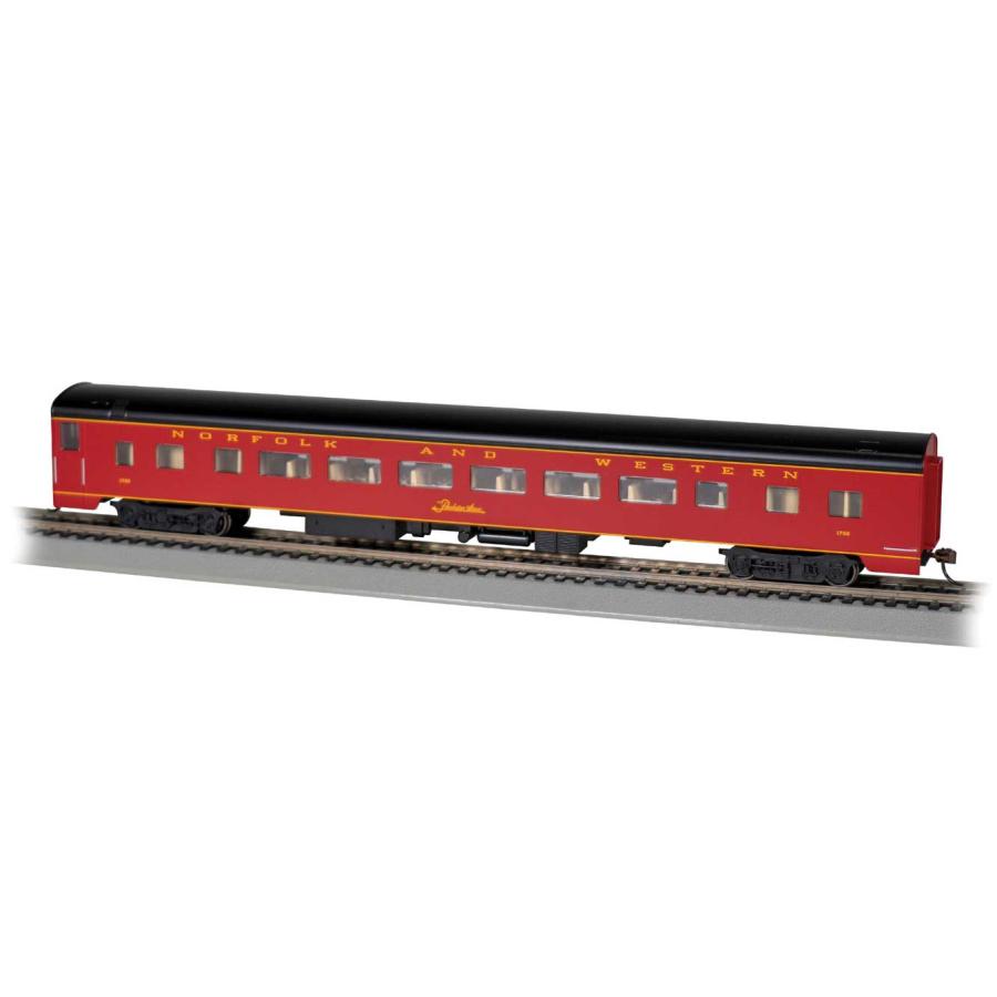 ノーフォーク&ウェスタン鉄道 85フィート スムースサイド 客車 #1732 室内灯付 Bachmann HOゲージ 鉄道模型 | 