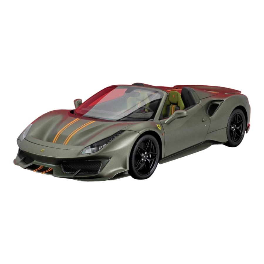 Ferrari 488 Pista Spider 2018 Verde Manzoni マットグリーン 15台限定 BBR 1/12 ミニカー | 