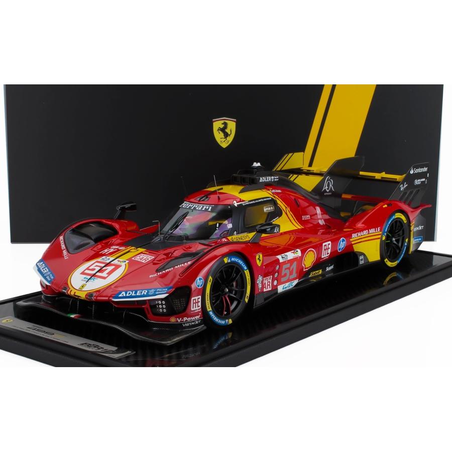 Ferrari 499P #51 3位 24時間ルマン 2024 P.Guidi/Calado/Giovinazzi 5台 BBR 1/12 ミニカー | 