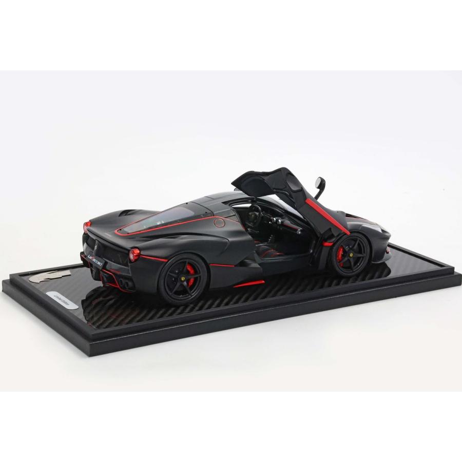 【予約】Ferrari LaFerrari Matt black red stripe Alonso carbon 限定200台 BBR 1/18 |  | 01