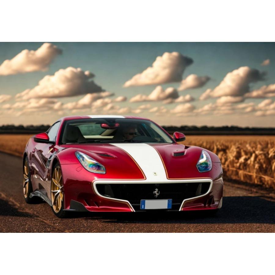 【予約】Ferrariフェラーリ F12 TdF Rosso Rubino white gold stripe / BBR 1/43 ミニカー | 